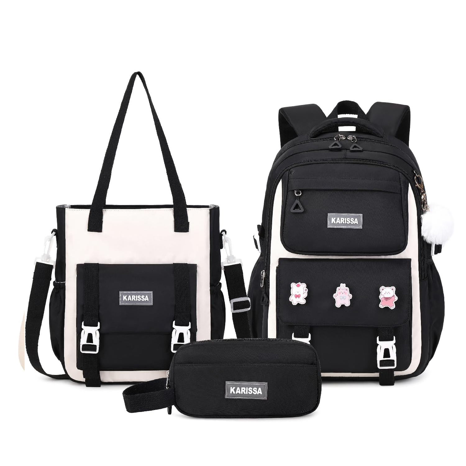 Top Quality School Backpack Set 3pcs Middle-School Elementary Bookbags Water Resistant Laptop Backpack Children School Bag