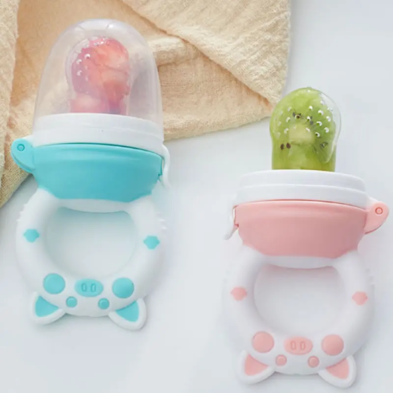 Baby Nipple Fruit Food Bite Feeder Baby Eat Juice Extractor Pacifier Auxiliary Food Molars Gum Nipple Newborn Soonther Pacifiers