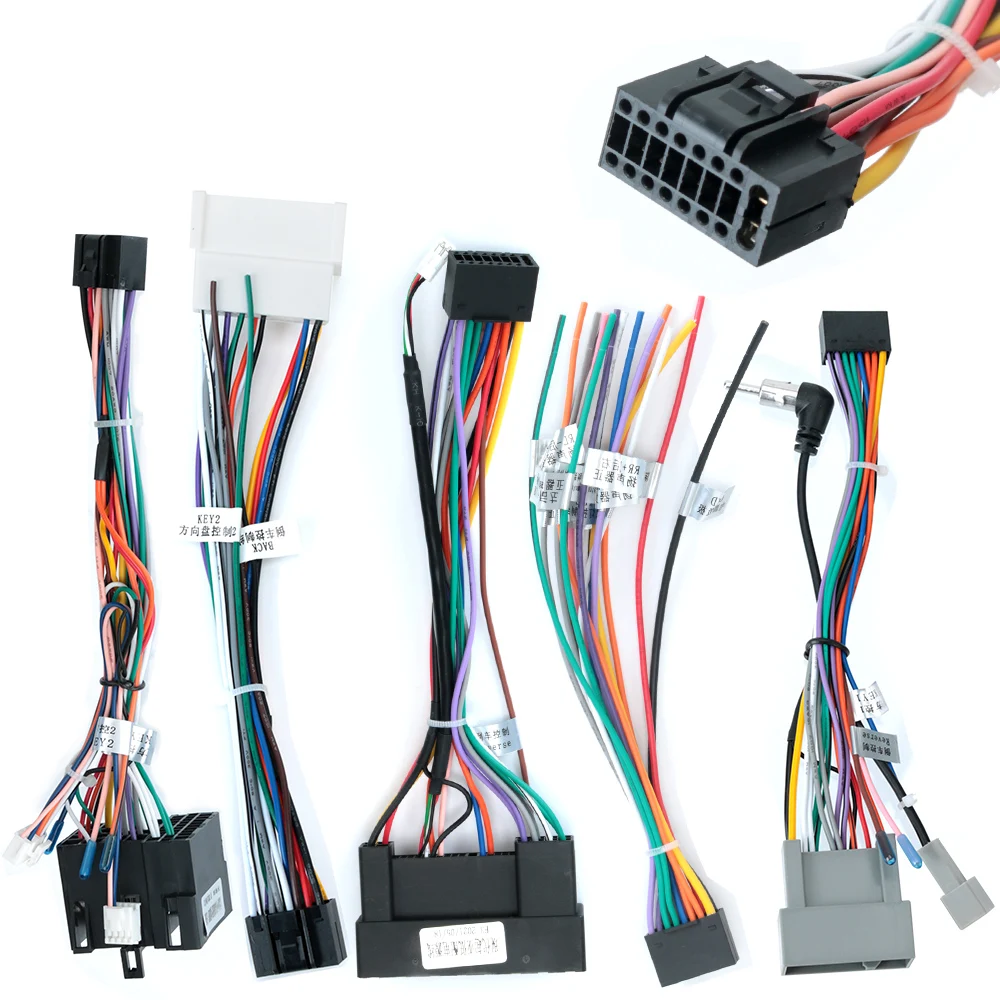Universal 2 Din Car Android Radio Cable Power Connector