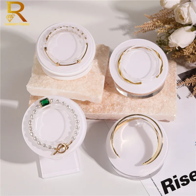 Acrylic Transperant Bracelet Jewelry Display Stand Bangle Organizer Holder Rack Acrylic Bracelet Jewelery Collar Stand