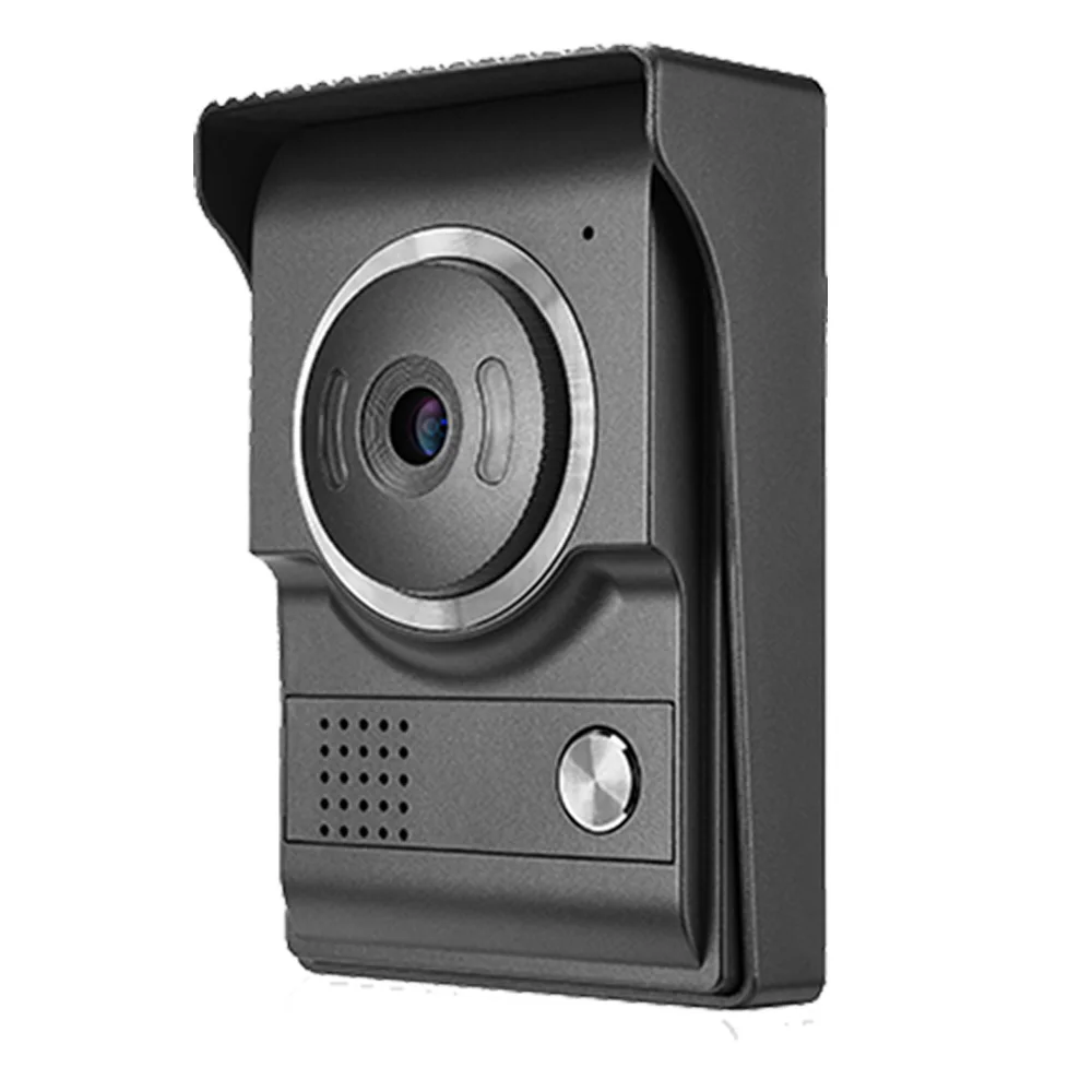 Video Intercom System 7 Inch Monitor Wired Video Door Phone Doorbell Kits Indoor Outdoor IR Camera for Villa House Apartment