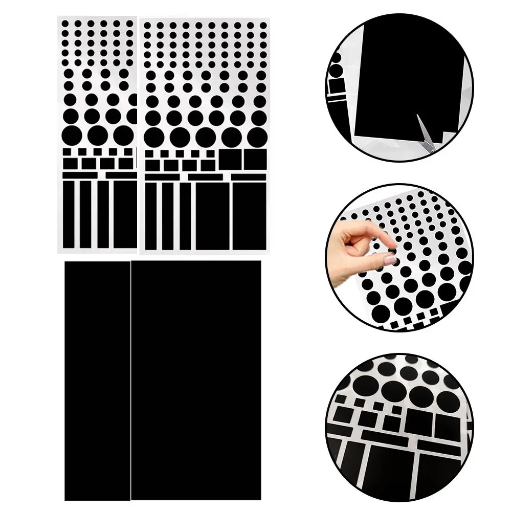 1 Sheet Light Dimming Stickers 50-100% LED Cover Stickers For Electronic Devices Car Light Blocking Stickers