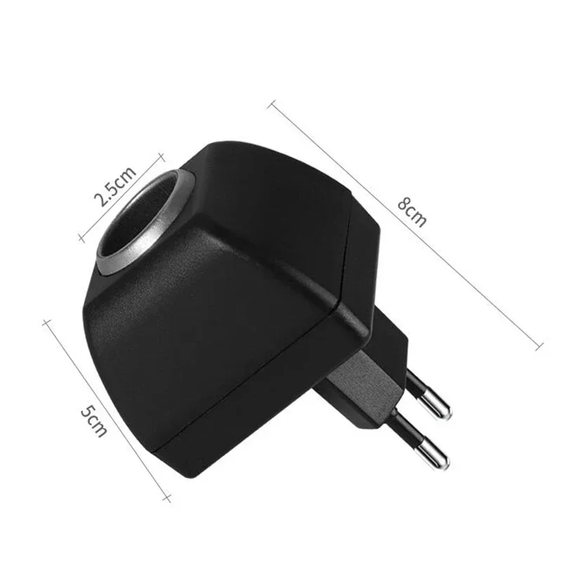 AC Adapter with Car Socket Auto Charger EU Plug 2025 220V AC To new 12V DC for Car Electronic Devices Auto Accessories Home Use