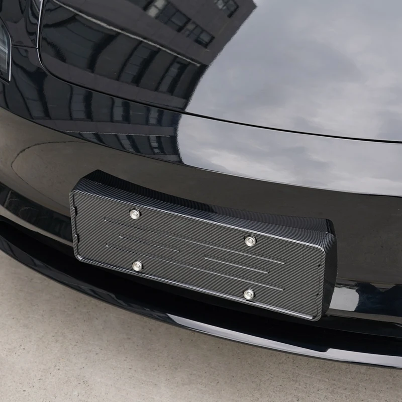 For Tesla Model 3 Highland 2024 Car License Plate Frame, Front+Rear License Plate Holder Accessories