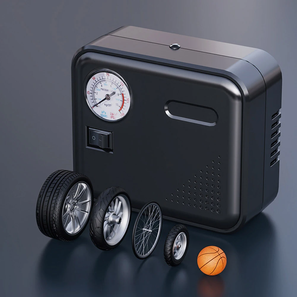 2025 Tire Iator Portable Car Air Compressor DC 12V Auto Air Pump Pointer Type Tire Pressure Display Electric new Tire Pump With Light
