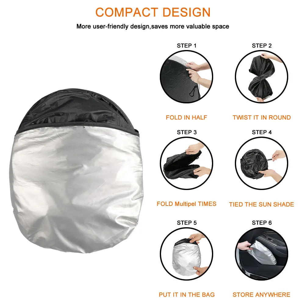 Car Folding Windshield Sunshade Front Window UV Ptotector Cover For Tesla Model 3 X S Y P100D Chinese 3 SpaceX Auto Accessories