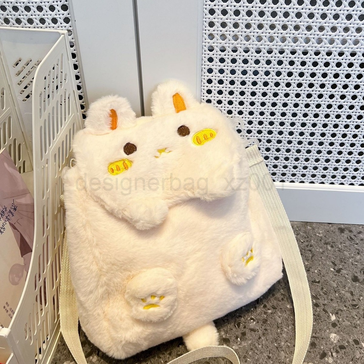 Niki Duncks Tote Bagfashion Classic Bag Designer 10a Top Woman Handbagevening Bags New Rabbit Plush Backpack Adorable Multi Functional Large Capacity 