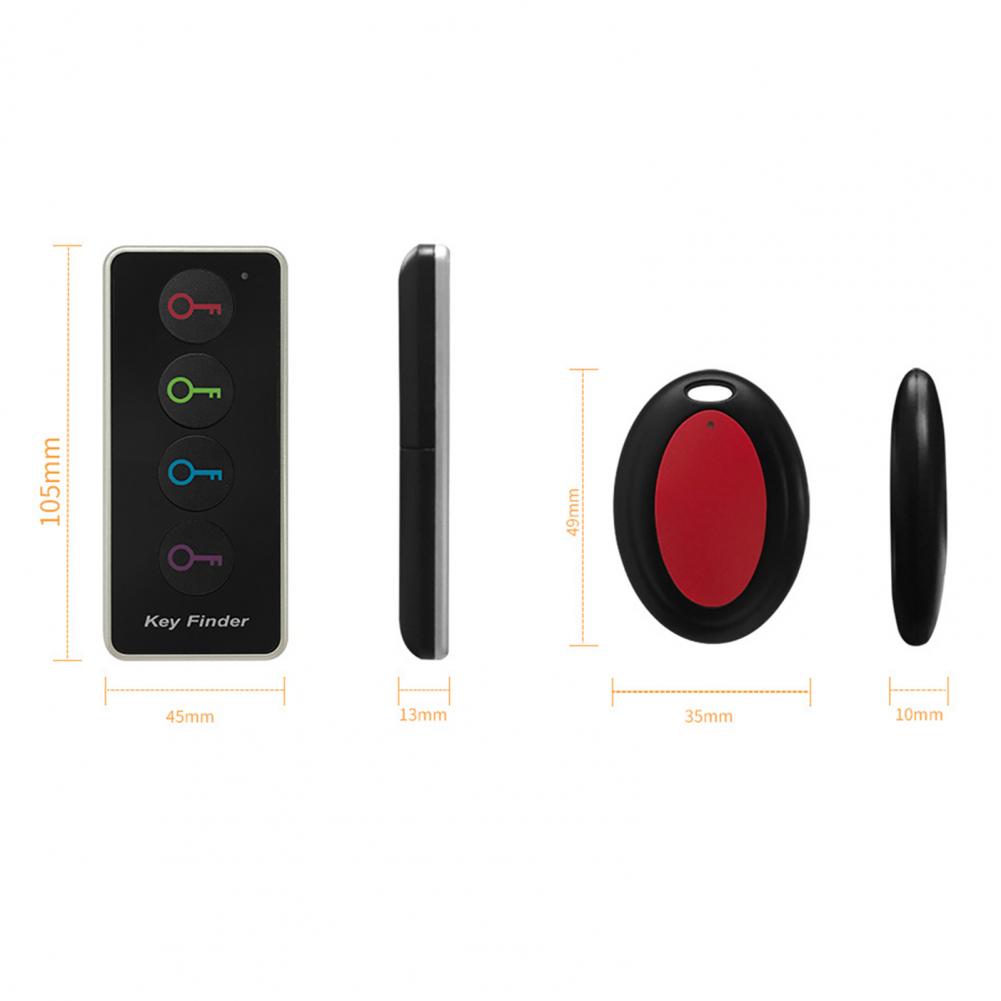 Tracking Device Wireless Anti-Lost Alarm 80dB 30m Distance Anti-Lost Tracker 499.82MHz One Click Search ABS 4 Colors Key Finder