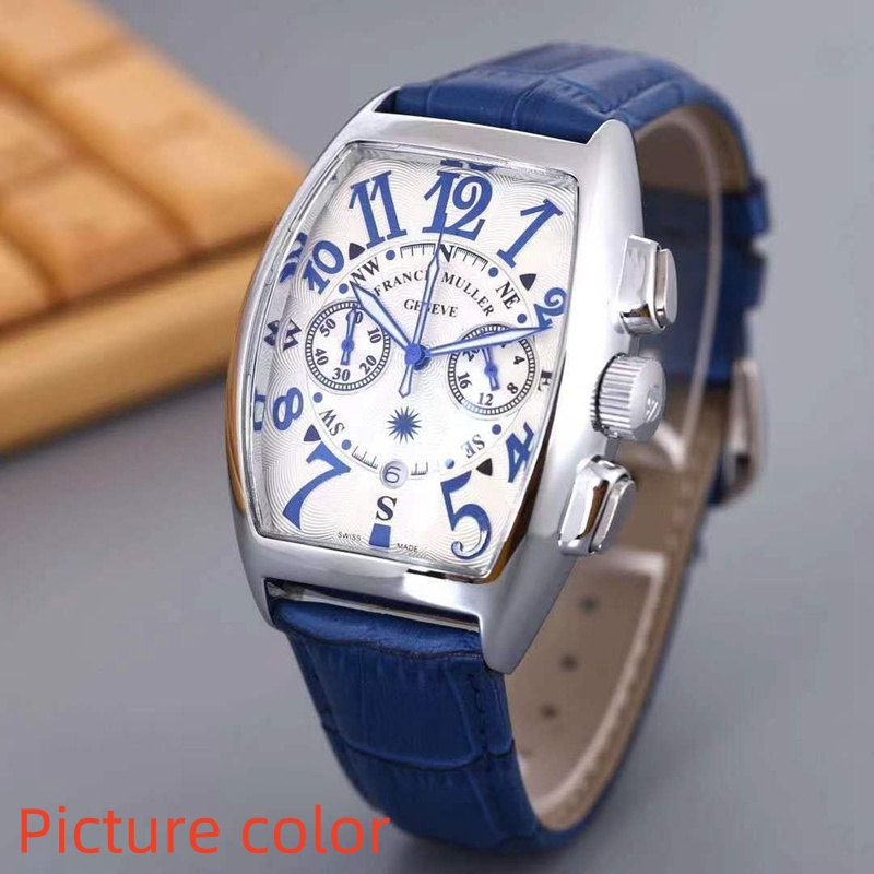 Montres de poignet Franck pour hommes 2024 METS MONTRES Tous les cadrans Travail Quartz Watch de haute qualité Top Luxury Marque Chronograph Cloc