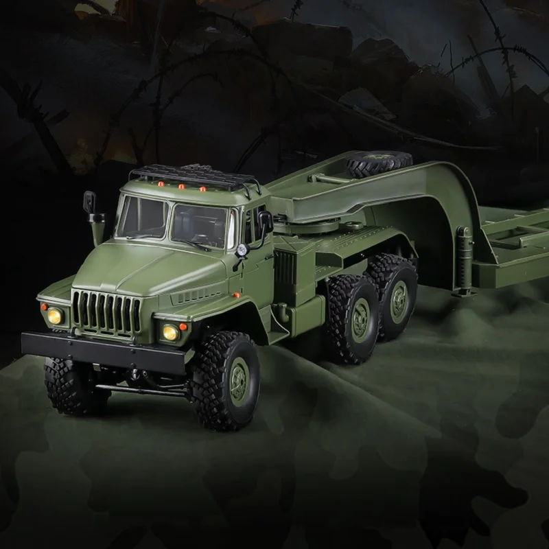 WPL B36-3 Full Scale Military Remote Control Transport Vehicle Model 1/16 RC CAR Super long Crawler Monster CAR Monster Truck
