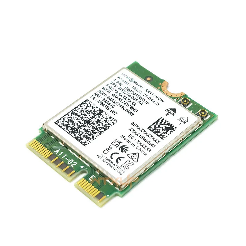 Wi-Fi 6E AX411 AX411NGW WIFI network card CNvio2 802.11ax 2.4/5/6GHz Bluetooth 5.3 BT5.3 for Win 10 11