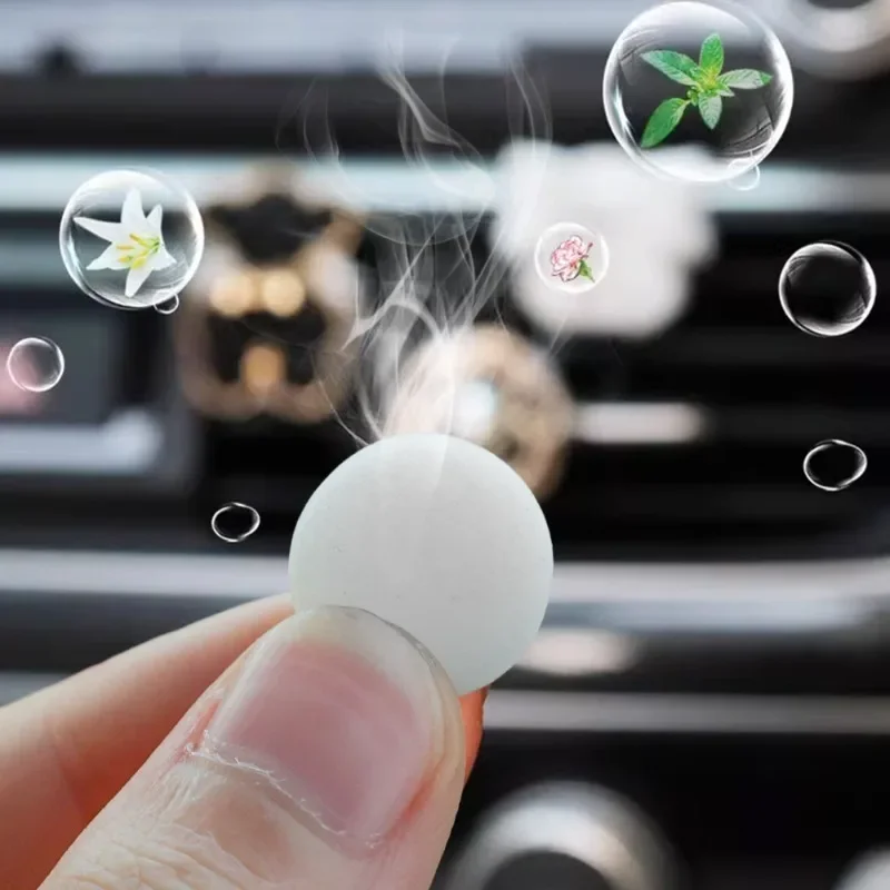 Car Solid Perfume Tablets Air Vent Perfume Refill 5 Flavor Air Freshener Car Interior Perfume Diffuser Tablet Accessories
