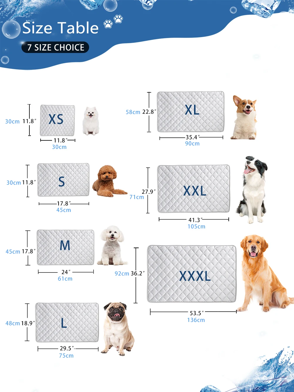 Ice Silk Coog Mulitple Use Pet Mat For Washable Dog Bed Breathable Cool Pad Cat Summer Blanket