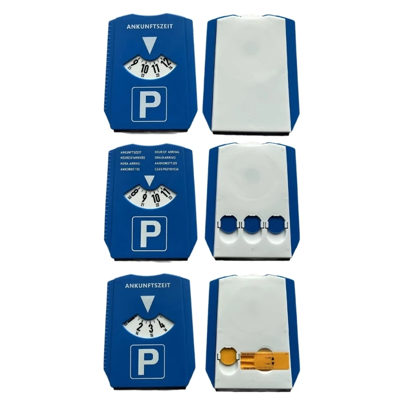 Space Car Tire Save Depth Gauge Parking Card Snow Scraper Time Note Display Disc smile