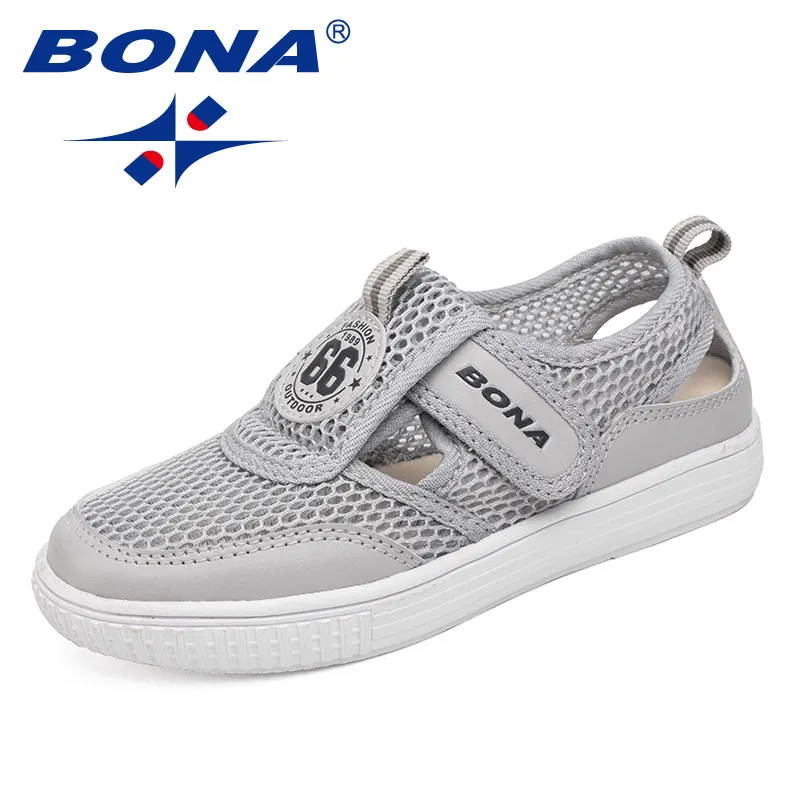 BONA Designers Walking Shoes Boys Sport Sneakers Children Brand Running Shoes Girls Leather Casual Jogging Shoes Kids promotion
