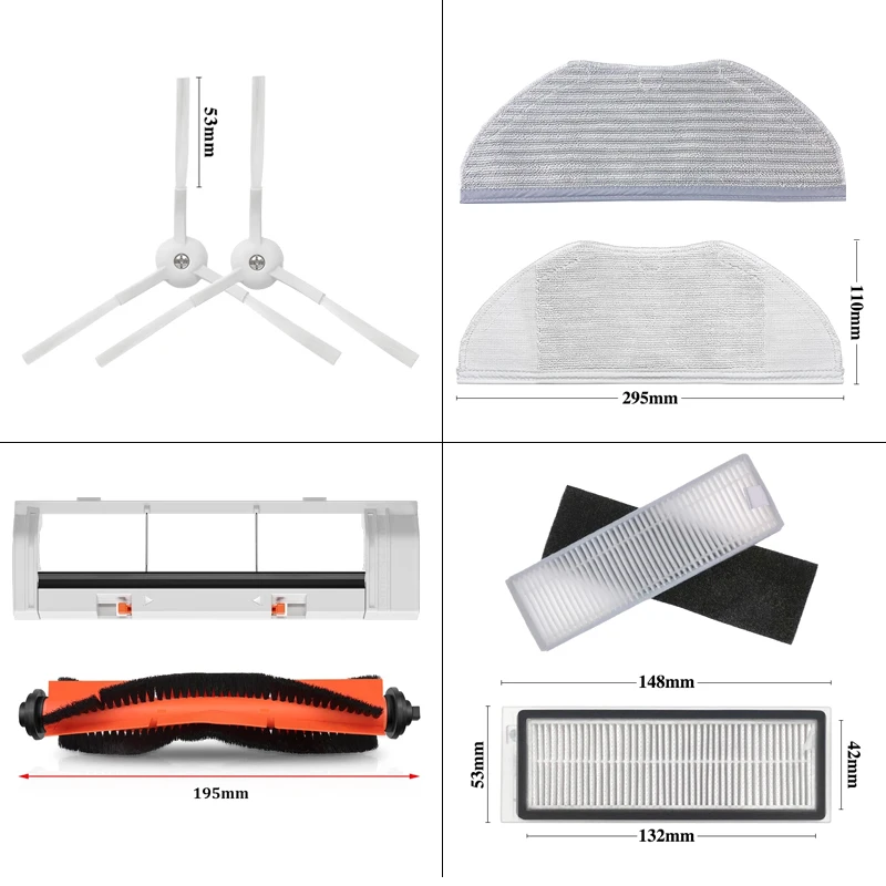 Main Side Brush Hepa Filter For XiaoMi Mijia G1 MJSTG1 Mi Robot Vacuum-Mop Essential SKV4136GL Parts Replacement Accessories