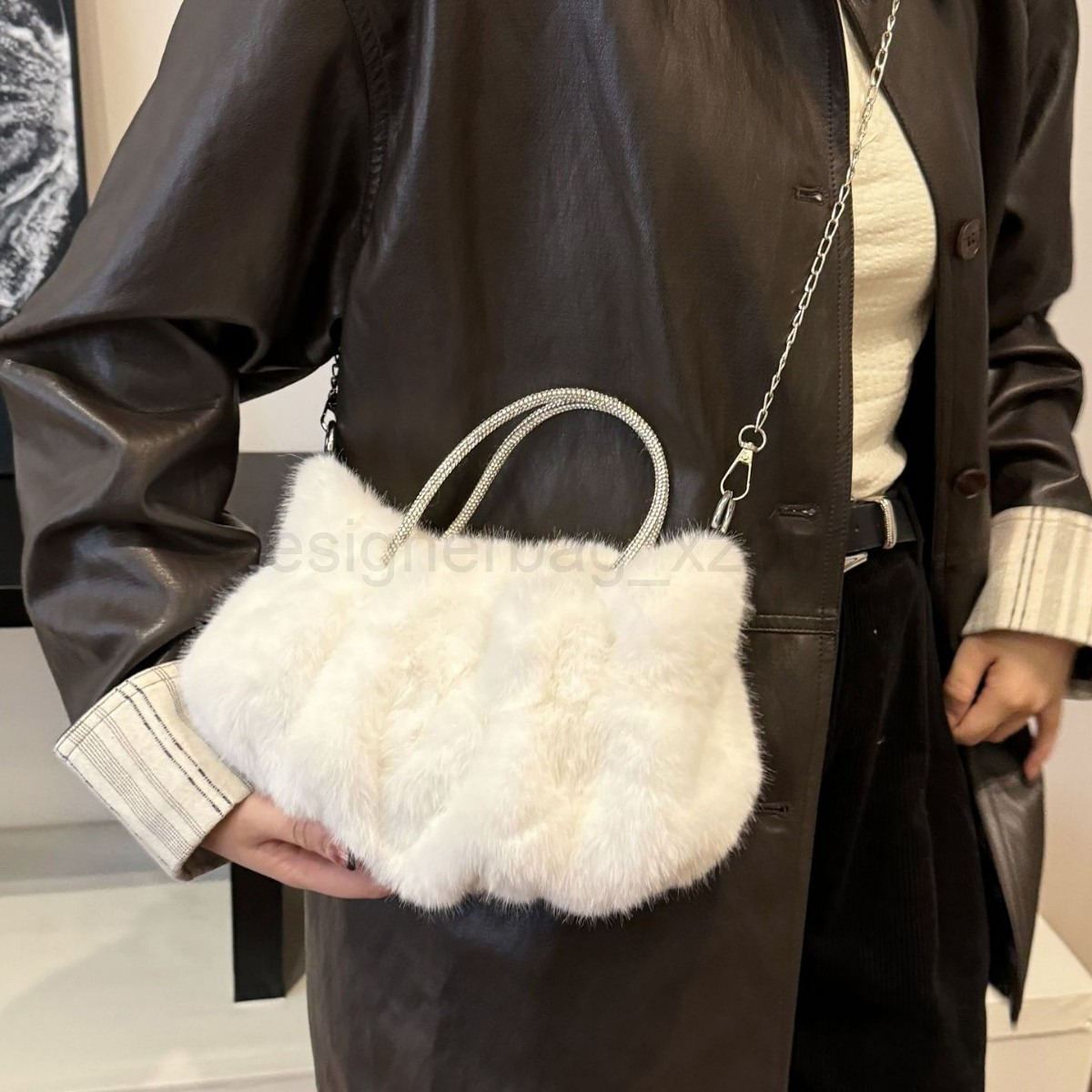 Niki Duncks Tote Bagclassic Designer Bag Fashion 10a Top Woman Handbagevening Bags Cute Temperament Plush New Trendy Single Shoulder Crossbody Womens 