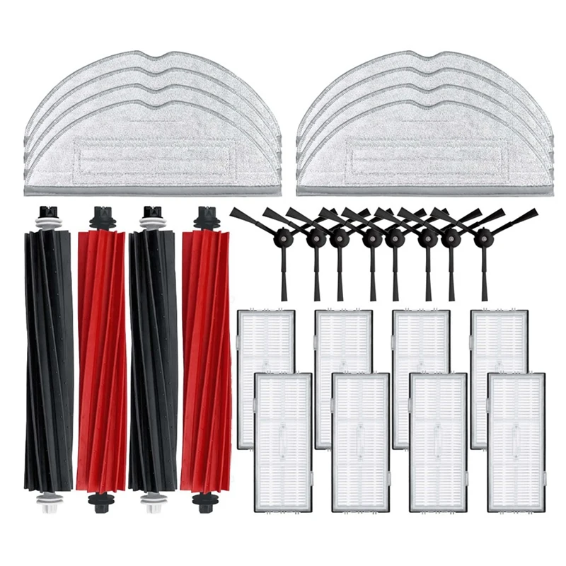 Promotion! For Roborock S8/S8 Plus Replacement Spare Parts Roller Main Side Brush Hepa Filter Mop Pad Cloth Rag Accessories