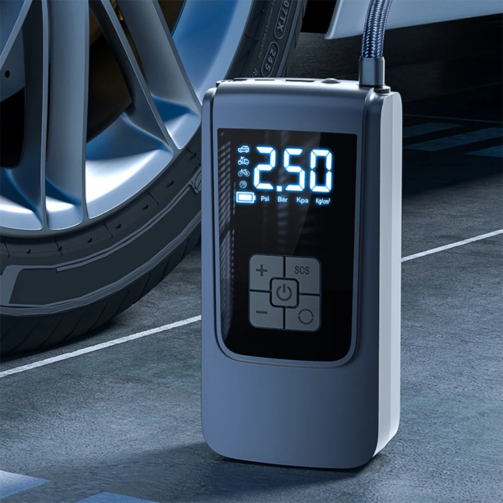 7.4/12V Tire Inflator Pump Car Automatic Tire Inflator Portable Air Pump Smart Air Portable Inflator for Vehicle Truck