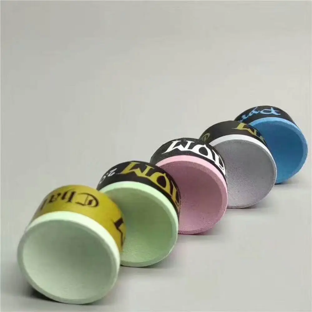 TAOM Billiards Snooker Professional Round Cue Chalk 2.0 Pyramid PYRO Blue Pink Deluxe