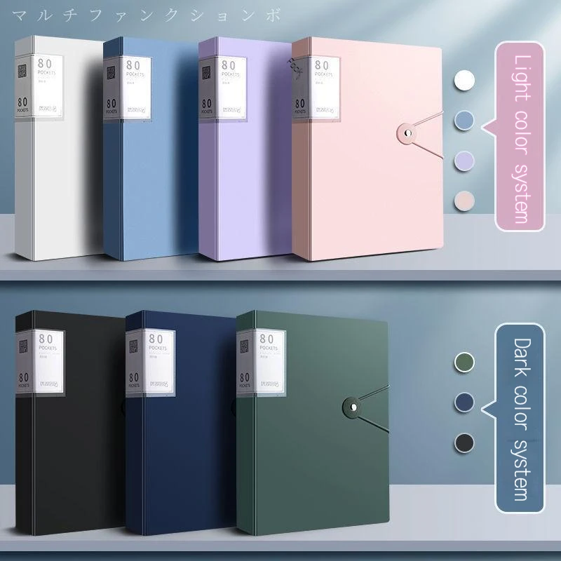 2pcs 40 60 100 Pages A4 Size A4 Book Folder Storage Rganizer Book Multi-layer Loose-leaf Folder Student Office File Book