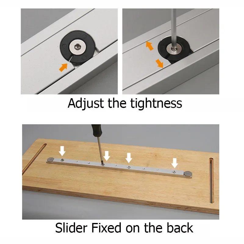 Aluminium Alloy T-tracks Slot Miter Track And Miter Bar Slider Table Saw Miter Gauge Rod Woodworking Tool DIY