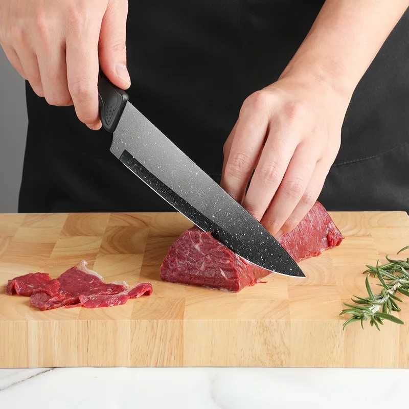 18 pieces of high carbon stainless steel sharp serrated steak knife kitchen knife kitchen knife X241102