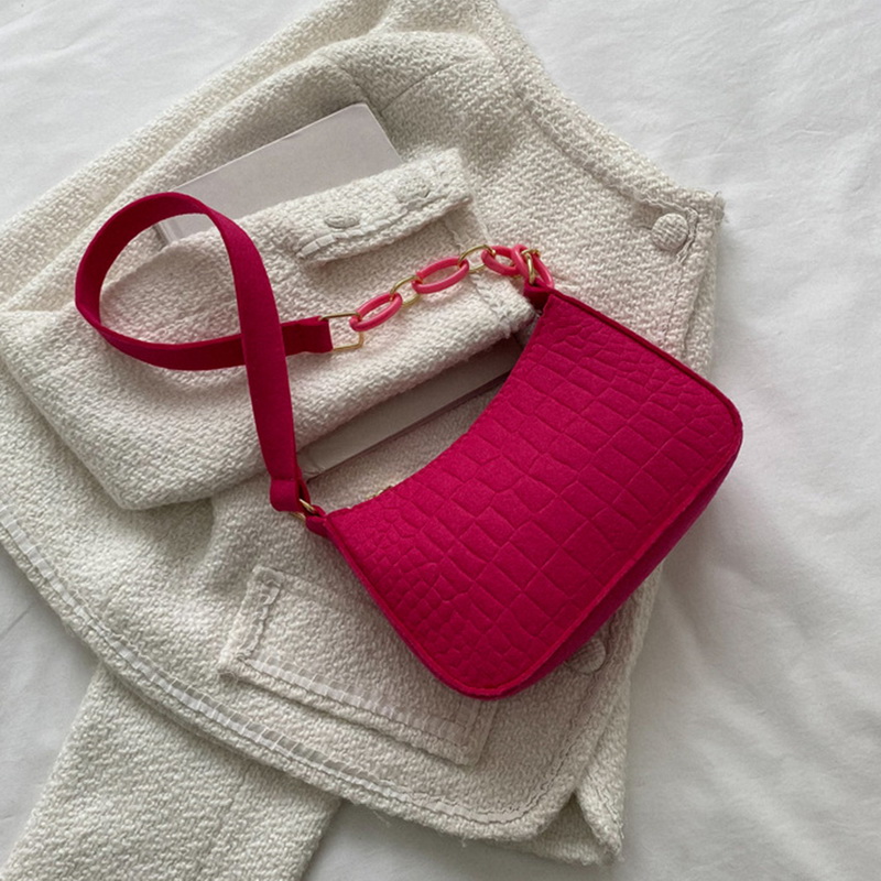 2023 New Women's Subaxillary Bag Advanced Texture Armpit Handbag Totes Retro PU Leather Leisure Female Saddle Bag Shoulder Bags