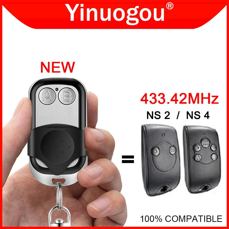 Compatible With NS 2 / NS 4 1841026 Gate Remote Control 433.42MHz TR2 5009205C TR4 5012018C00 Garage Door Remote Control