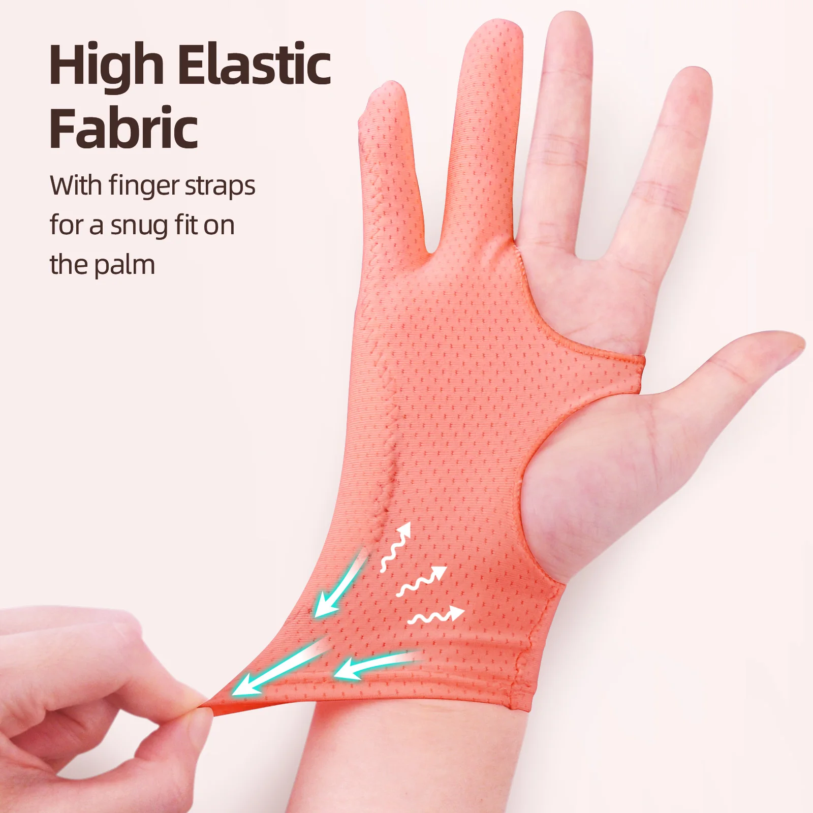PC Pink Drawing Glove for Any Graphics Table finger Anti Fouling Right And Left Hand Gloves Artist 5