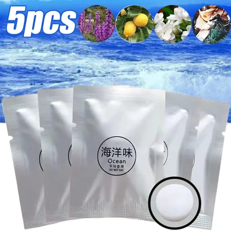 Car Solid Perfume Tablets Air Vent Perfume Refill 5 Flavor Air Freshener Car Interior Perfume Diffuser Tablet Accessories
