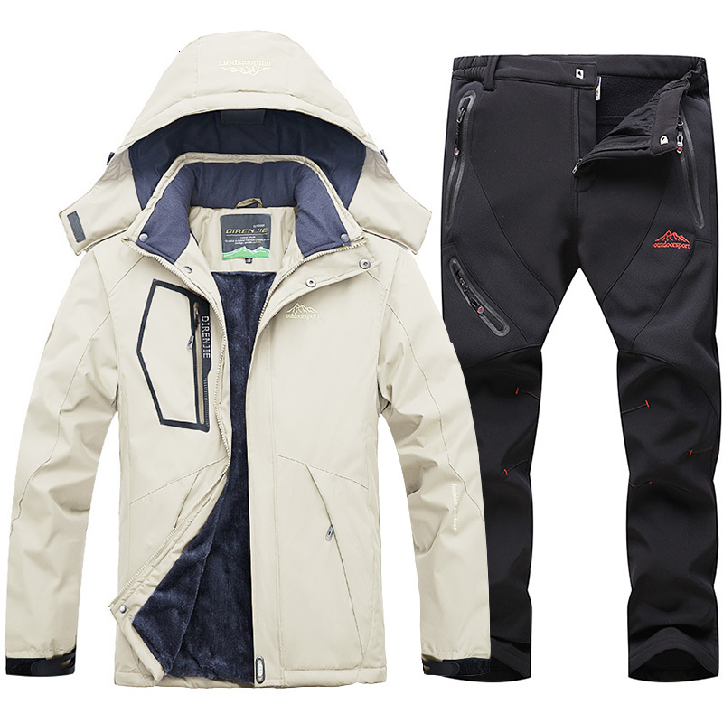 Suit For Windproof Waterproof Warmth Jacket And Pants Snow Clothes Winter Skiing Snowboarding Jackets Men Ski Sets