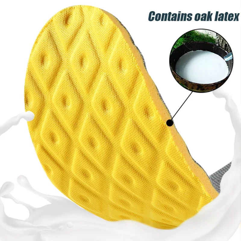 Soft Latex Memory Foam Insoles Women Men Sport Running Foot Support Shoe Pad new Breathable Orthopedic Feet 2025 Care Insert Cushion