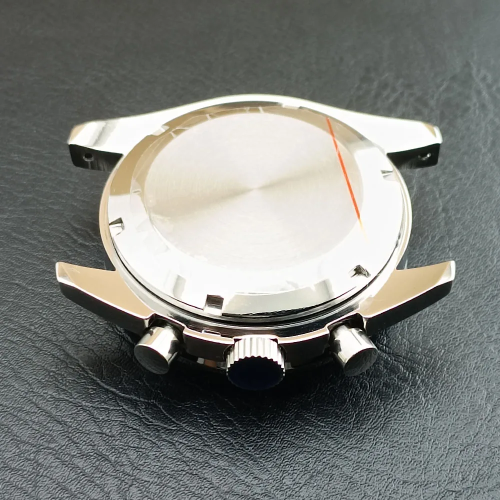 39.7mm Men's watches metal case FIT VK63 movement case watch accessories watch parts Fits 20mm strap Watch Box