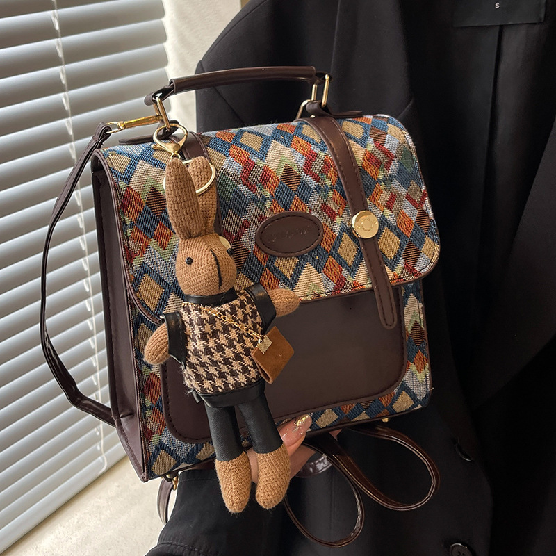 Luxury niche backpack women 2024 new crossbody bag for women, stylish and versatile single shoulder handbag #20 c0c52