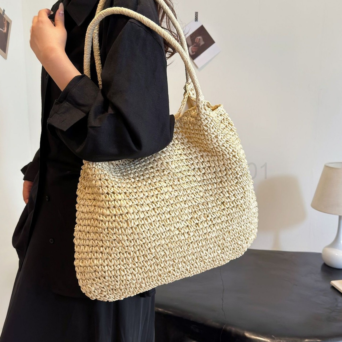 Bag Designer Fashion Classic 10a Top Woman Handbagevening Bags Summer New Design Straw Fabric Handbag Womens Trendy Versatile Simple Shoulder