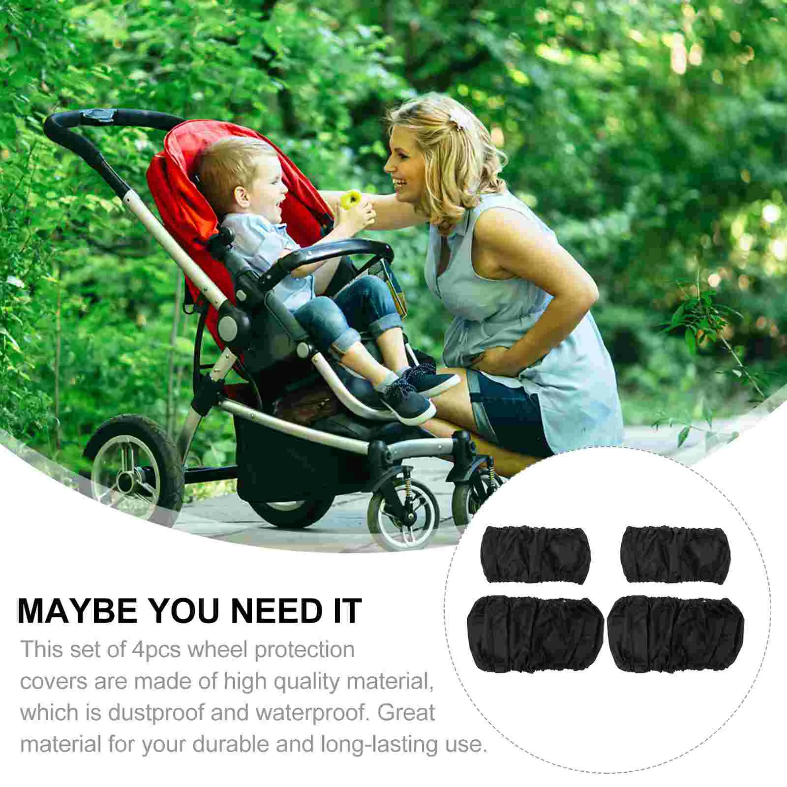 Wheel Cover Wheelchair Protector Tire Accessory Protective Car Accessories Babies Stroller