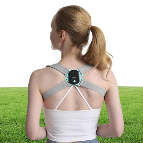 Back Support Posture Corrector Trainer With Smart Sensor Vibration Reminder Straightener Brace For Adult