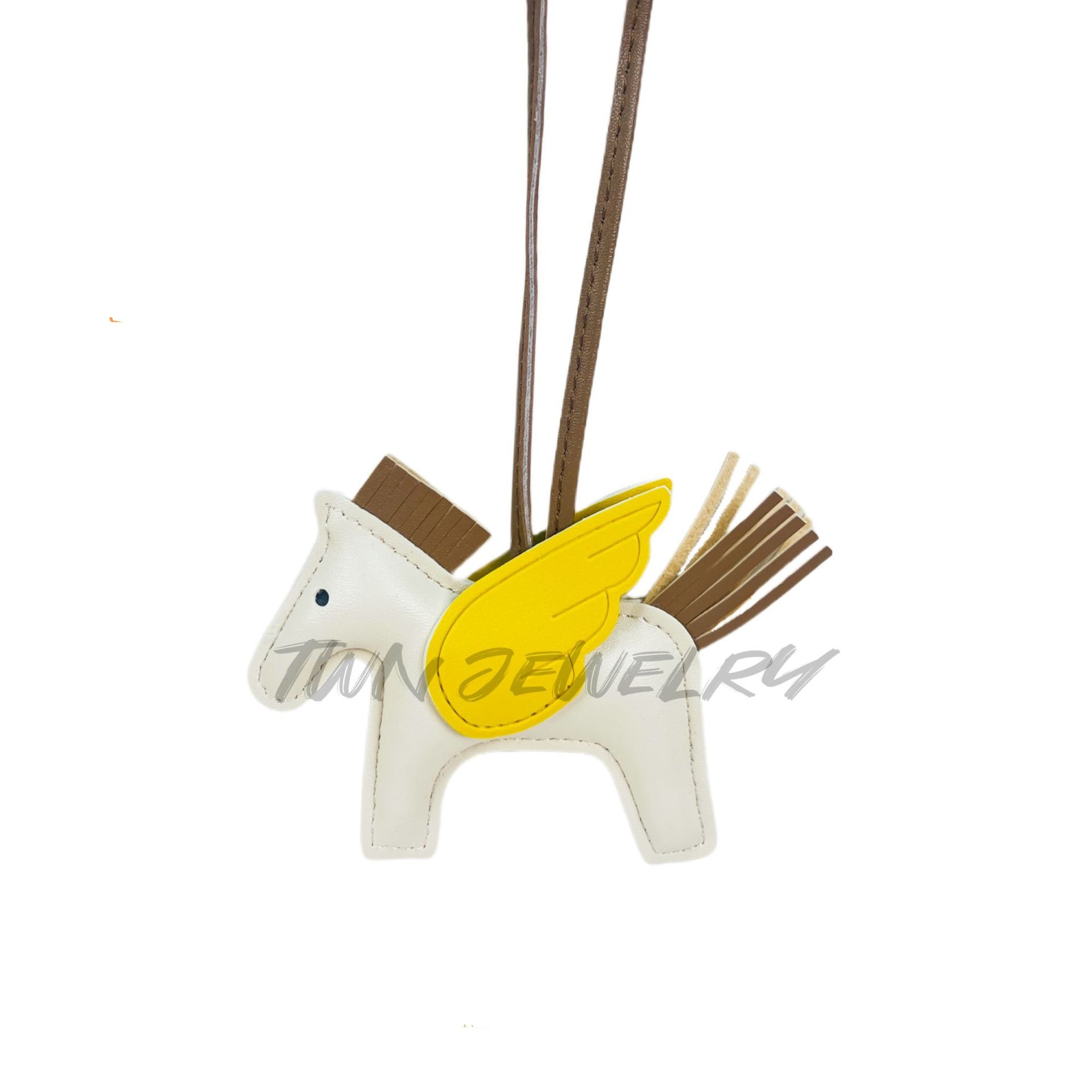Mini Pegasus PU leather bag, charm, keychain, bag pendant, gift tassel accessories