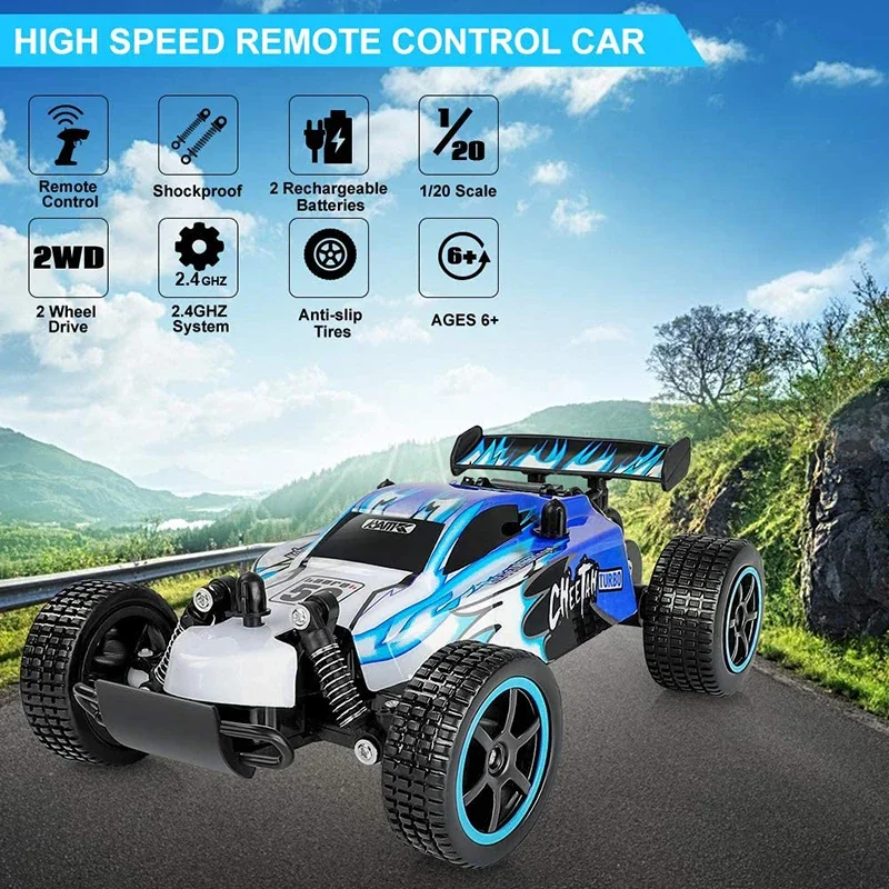 1:20 RC Car 20km/h High Speed Car Radio Controled Machine Remote Control Car Toys For Children Kids XMAS Gifts RC Drift