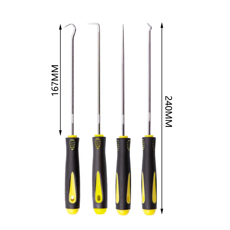 4Pcs/set Auto Vehicle Oil Screwdrivers Set O-Ring Seal Gasket Puller Pick Hooks Car Remover Tools Kit