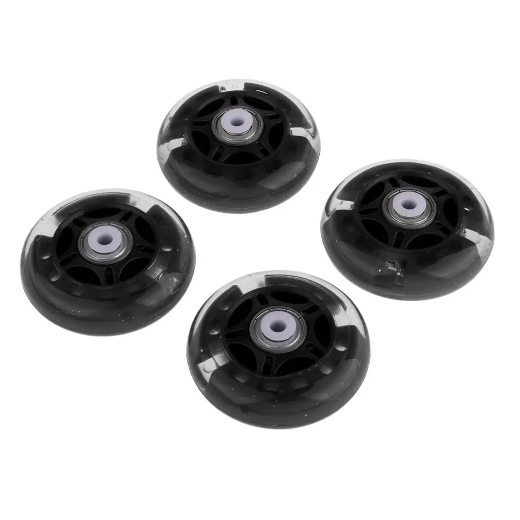 4Pcs Inline Roller Skate Wheels with Bearings, 2.76 x 0.94inch
