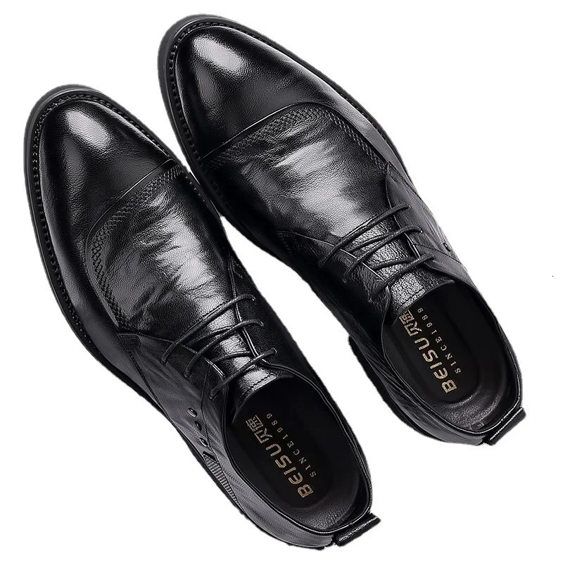 Mens shoes mens shoes mens shoes genuine leather business formal Oxford shoes mens high-quality leather Zapatos Hombre 241031
