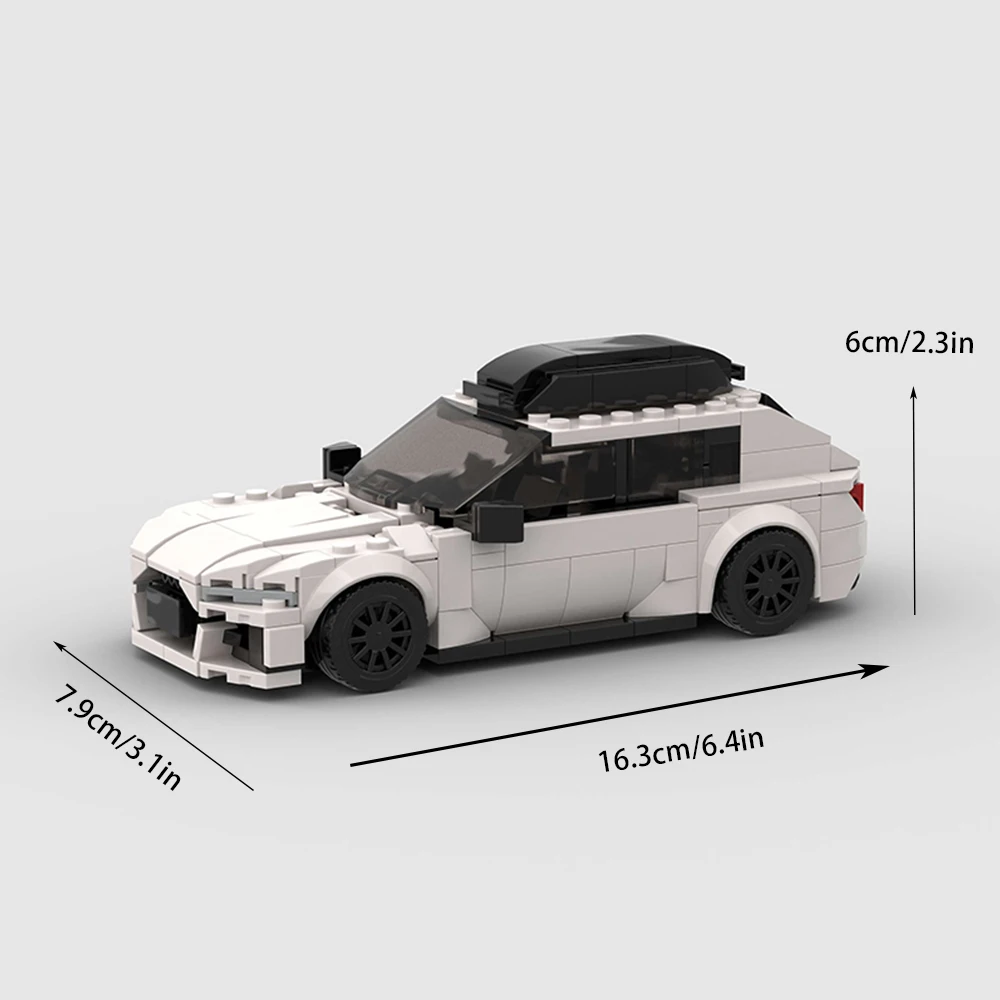 MOC RS6 Speed Champions Cars Building Blocks City Sports Racing Vehicle DIY Bricks Toys Christmas Gift