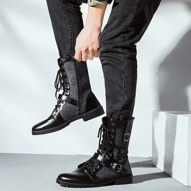 Mens Winter Leather Warmth Trend 2025 Mens Shoes Fashion Low Price Anti slip Comfortable Retro Discount 241031