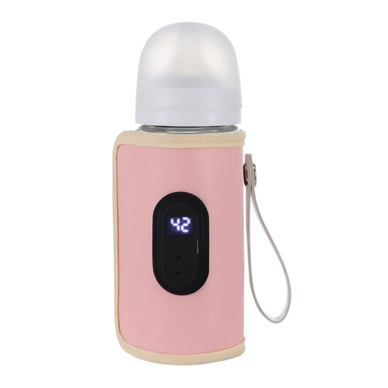 Portable Milk Bottle Warmer Bag Case 20 Temp Level Baby Feeding Bottle Sleeve