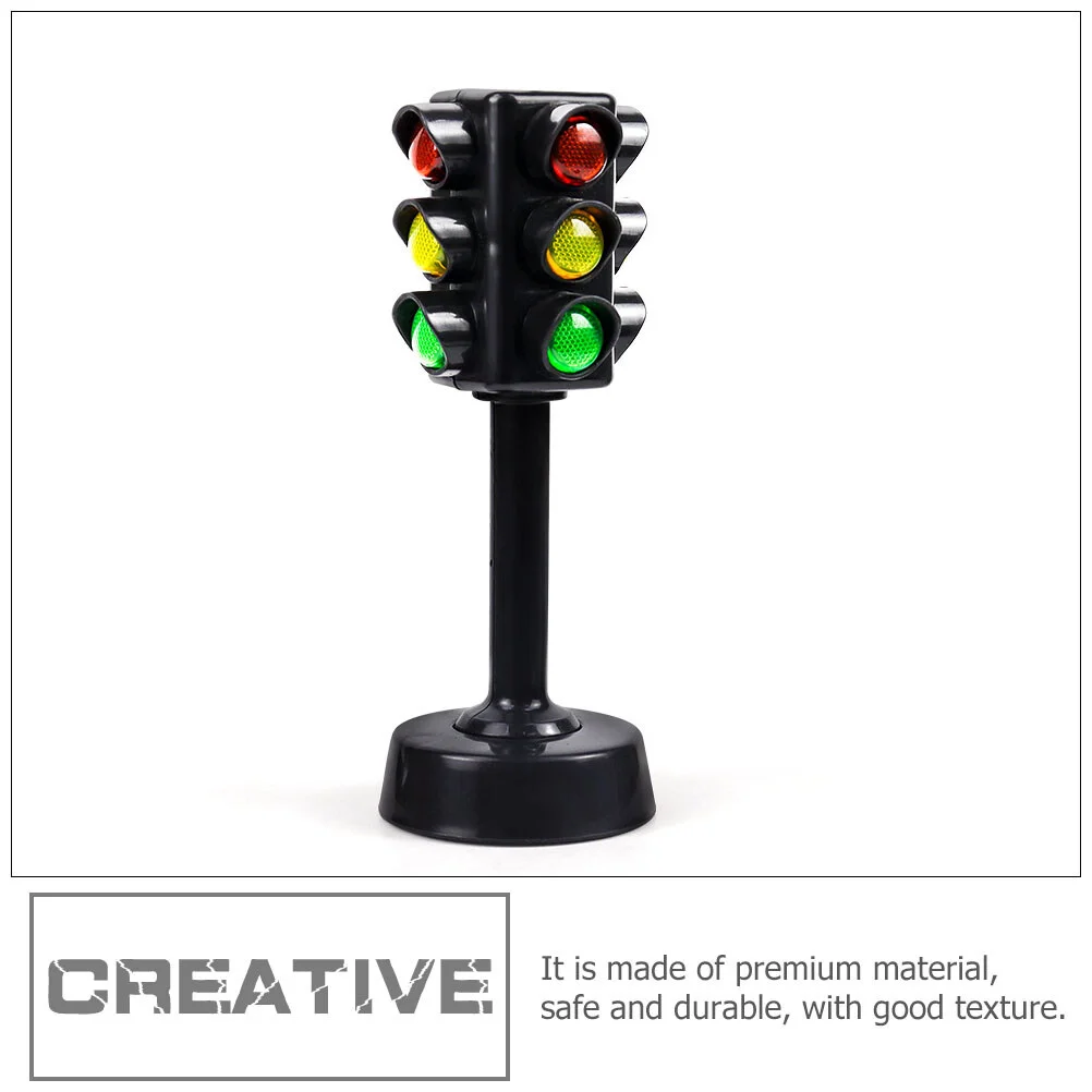 12 Pcs Set Children Toys Educational Traffic Signs Signal Light Model Stop Abs Toddler Playset Kids
