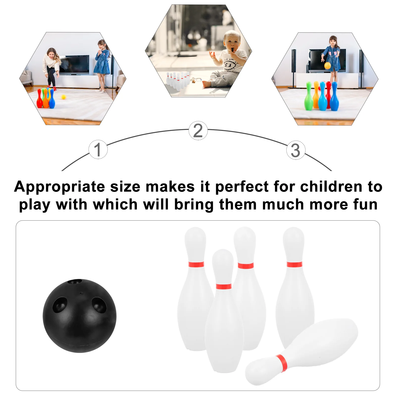 kids bowling set bowling game indoor outdoor lawn sports game 10 classical and 2 balls home interactive toys for girl boy