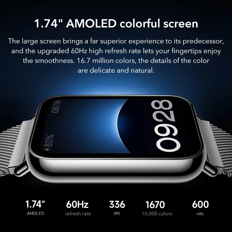 New Xiaomi Mi Band 8 Pro 1.74" AMOLED Display GPS 150+ Sports Mode Blood Oxygen Heart Rate Monitoring BT 5.3 Bracelet SmartWatch