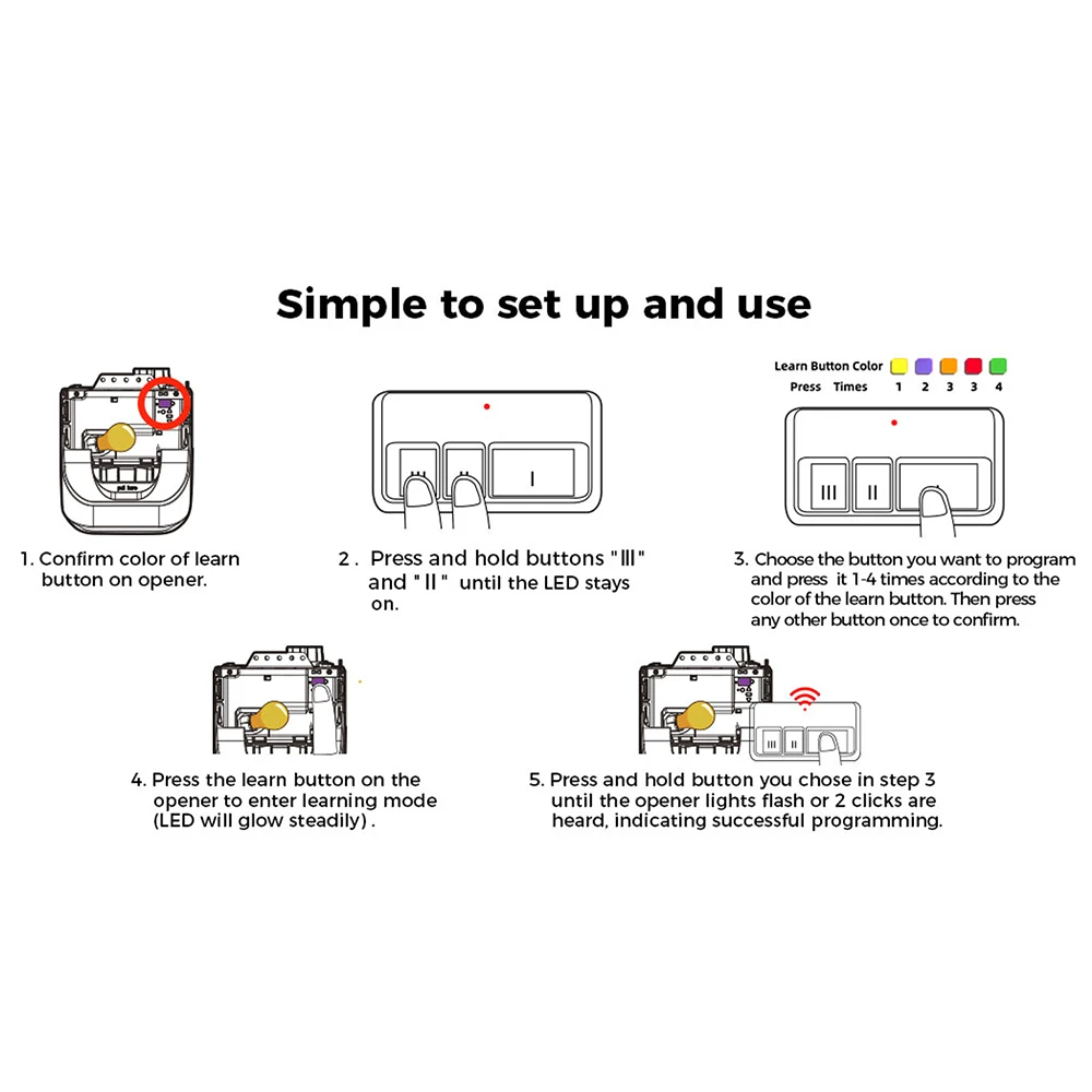 893MAX 890MAX Universal for 370LM 371LM 372LM 373LM 893LM 971LM 953ESTD 81LM 82LM new 83LM 84LM 850CB 2025 Garage Door Remote Control